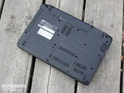 Blank plastic on the underside. We uncover a non-stamped opening,