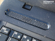 The plastic look appears dull and plain (speakers).