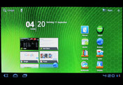 Home screen