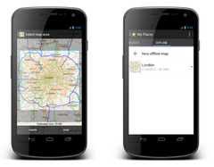 Google maps now supports offline mode Google maps now supports offline mode