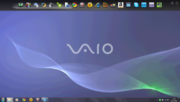 The Vaio toolbar has become standard with consumer Vaios.
