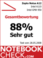 Review Zepto Notus 12A Subnotebook: Rating „Very Good“
