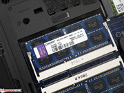 A fast working memory from Kingston is installed.