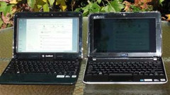 Direct Sun -- SunBook on the left Both PCs running on batteries with maximum brightness