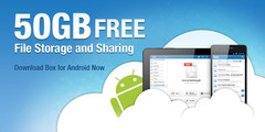 Box woos Android users with 50GB free storage Box woos Android users with 50GB free storage