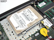 A 500 GB hard disk memory is rather untypical for this device category.
