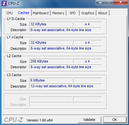 System info CPUZ Cache