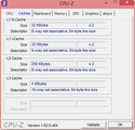 System info CPUZ Cache