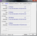 System info CPUZ Cache
