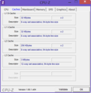 Systeminfo CPUZ Cache