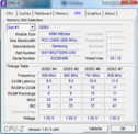 Systeminfo CPUZ RAM SPD