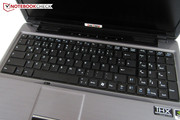 The keyboard's layout clearly deviates from the standard.