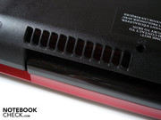 Warm air is directed to the backside where it exits out of the chassis.