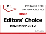 Notebookcheck's Best of November 2012 Notebookcheck's Best of November 2012
