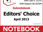 Notebookcheck's Best of April 2013 - Notebooks and Convertibles