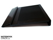 The sloped form improves the ergonomics.