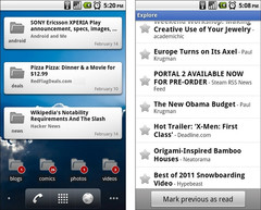 Google Reader updated to add support for Honeycomb