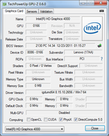 System info GPUZ Intel