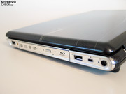 When it comes to the offered connections, the HDX16 fulfils the demands of a multimedia laptop: