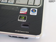 Under the bonnet of the HDX16 there's a dual-core Intel CPU and a Geforce 9600M GT graphics card.