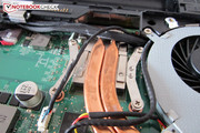 Nvidia's graphics card hides behind various cables.