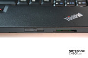 A cardreader for SD, MMC and Memory Sticks is on the front