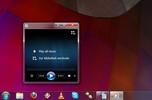 The new and space-saving compact mode of the media player