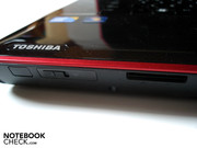Infrared-receiver, WLAN/Bluetooth and 5-in-1 card reader.
