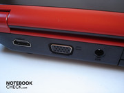 HDMI, VGA and DC-in on the rear
