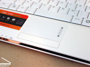 Even the touchpad is comfortable to use as a substitute for an optical mouse.