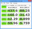 System info CrystalDiskMark (SSDs)