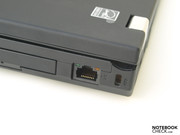 Right back: RJ45 and Kensington Security slot
