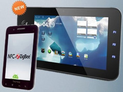 TazPad V2 is a secure Android tablet equipped with NFC and ZigBee technologies