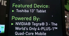 Toshiba displays 13.3" AT330 tablet Toshiba displays 13.3" AT330 tablet