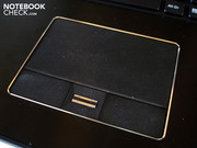 The touchpad's surface is slightly roughened.