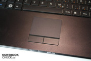 The touchpad is small too