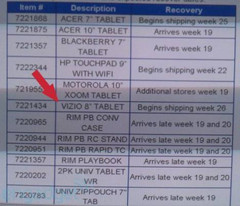 8 inch Visio tablet shows up on Walmart roadmap 8 inch Visio tablet shows up on Walmart roadmap