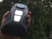 The V Max Play with its back lights on (Image source: Sergey Tarasov - Notebookcheck)