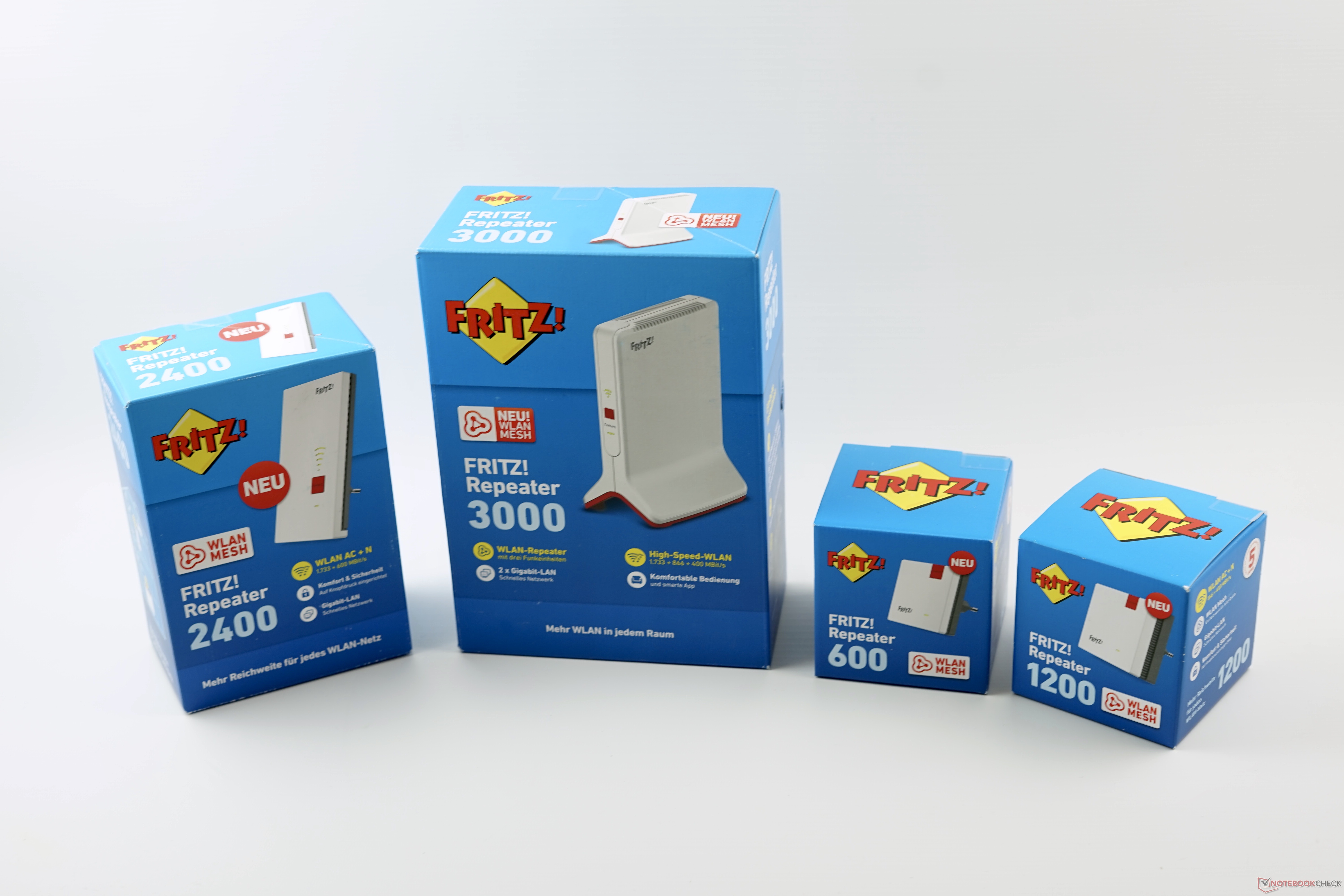 AVM Fritz! WLAN Repeater 600, 1200, 1750E, 2000 and 3000 Review -  NotebookCheck.net Reviews