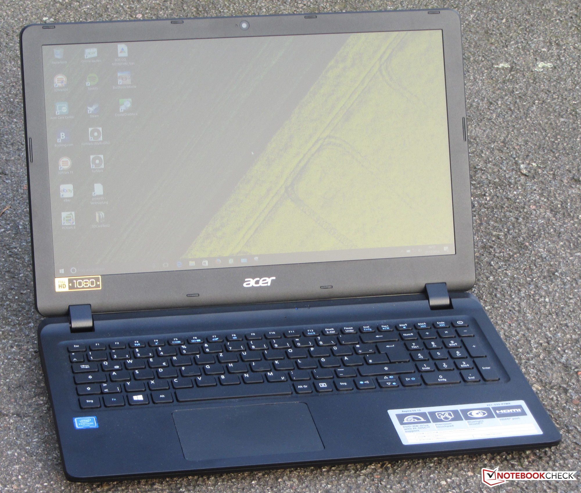 Acer Aspire ES1-533-P7WA Notebook Review - NotebookCheck.net Reviews