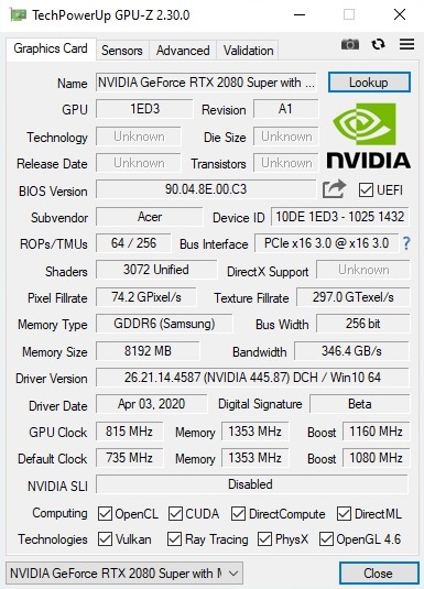 Notebookcheck 2070 on sale super
