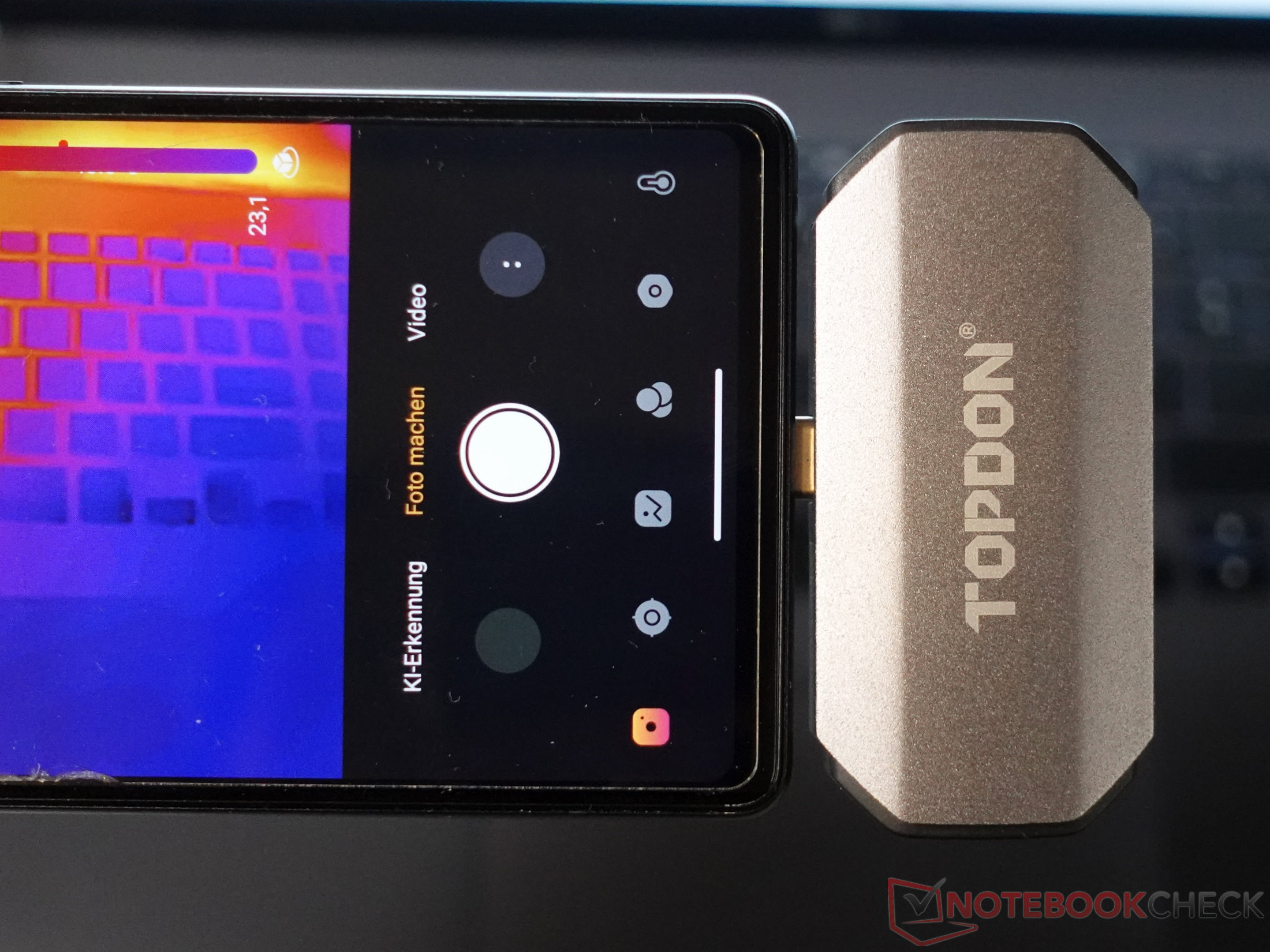 Caméra Thermique TOPDON TC002C Duo Pour Smartphone/tablette - Résolution 512x384, Plage -20°C à 550°C, USB-C - Pour Inspection Bâtiment, électricité, Auto