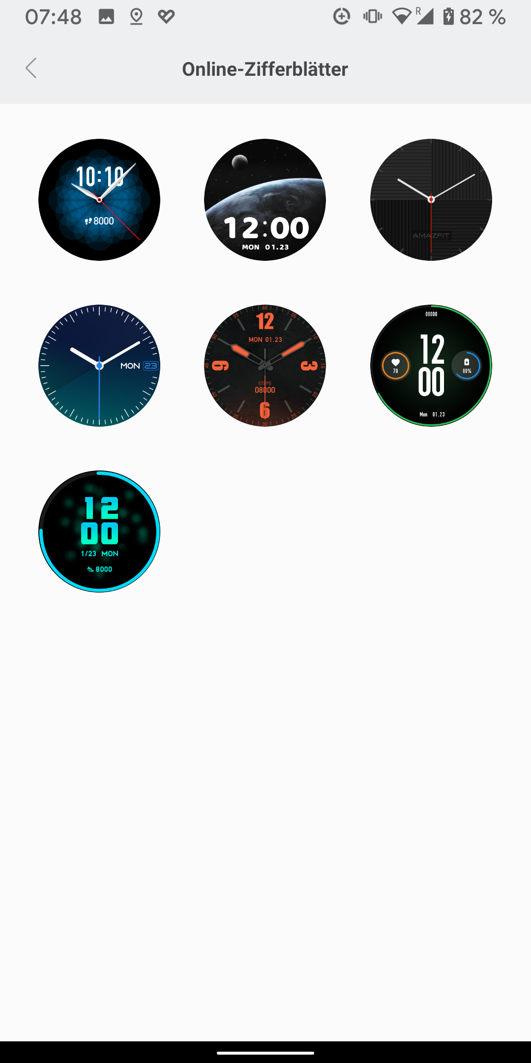 Amazfit verge sales lite faces