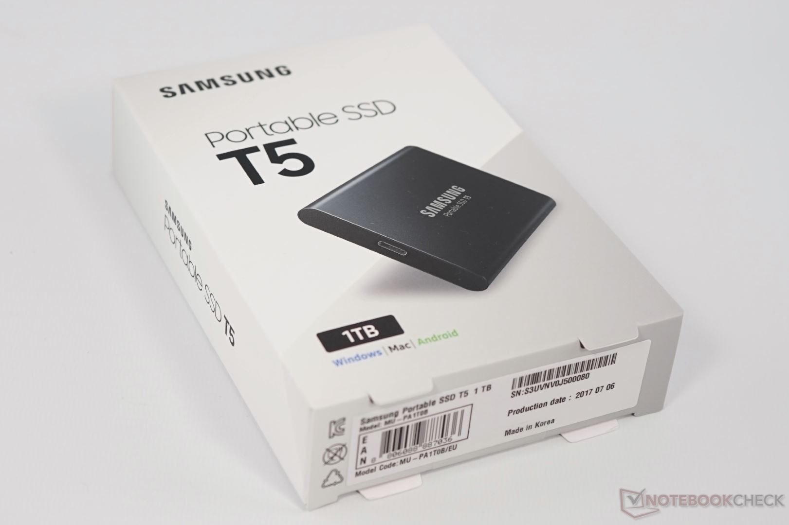 Samsung Portable SSD T5 1TB 1T Byte MU-PA1T0B Genuine 