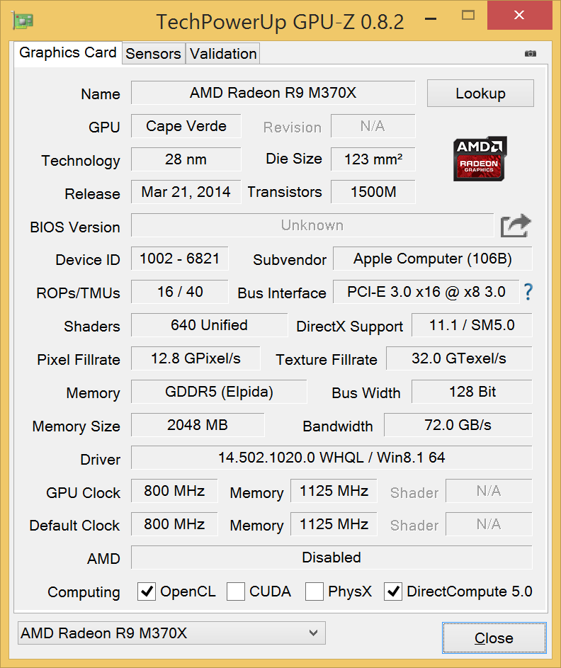 R9 390 8gb GPU Z. R9 370 gpuz. R9 370 4gb GPU-Z. R7 370 4gb GPU-Z.