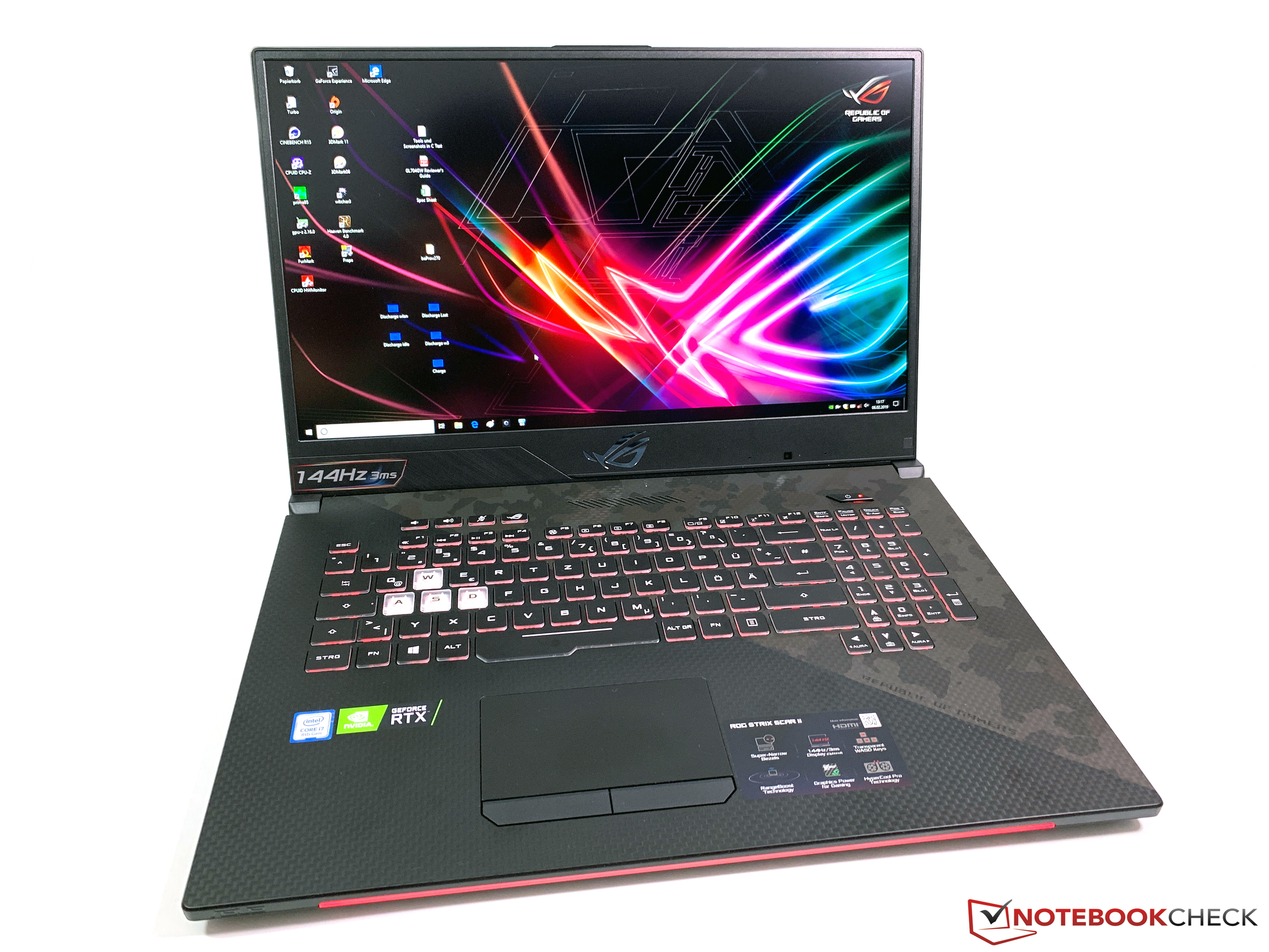 ASUS ROG Strix Scar II GL704GW (Core i7-8750H, RTX 2070) Laptop Review -  NotebookCheck.net Reviews