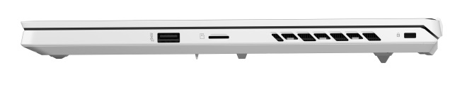 Right side: USB-A 3.2 Gen 2, microSD, Kensington lock slot