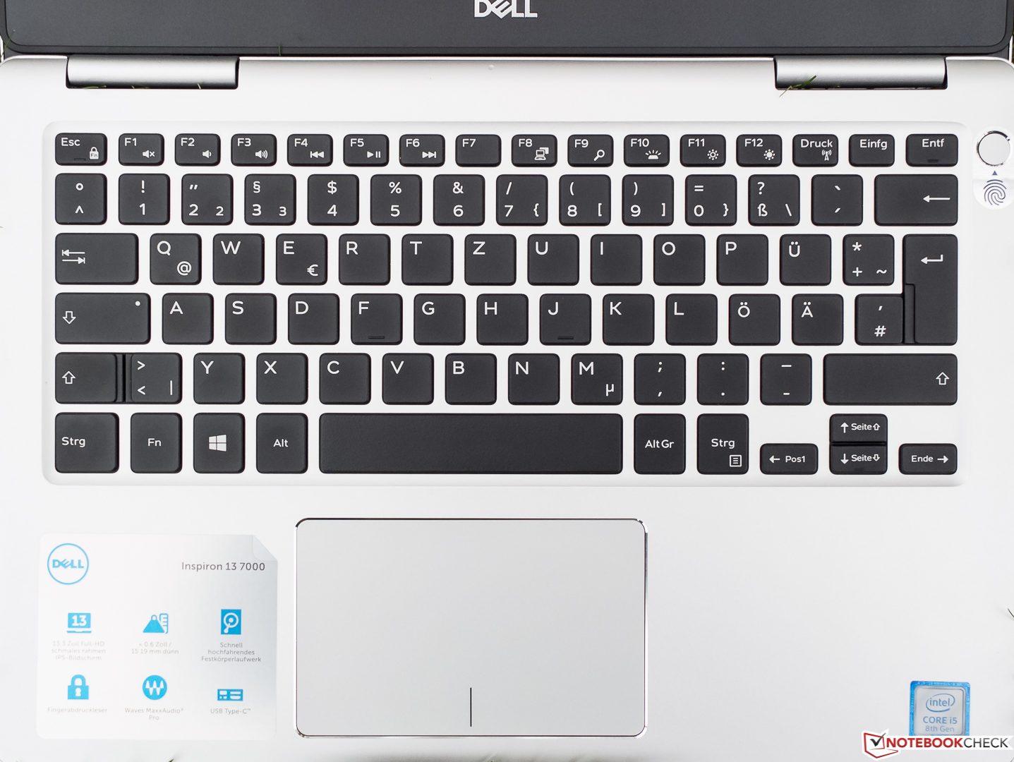 Dell Inspiron 13 7370 (i5-8250U) Laptop Review - NotebookCheck.net