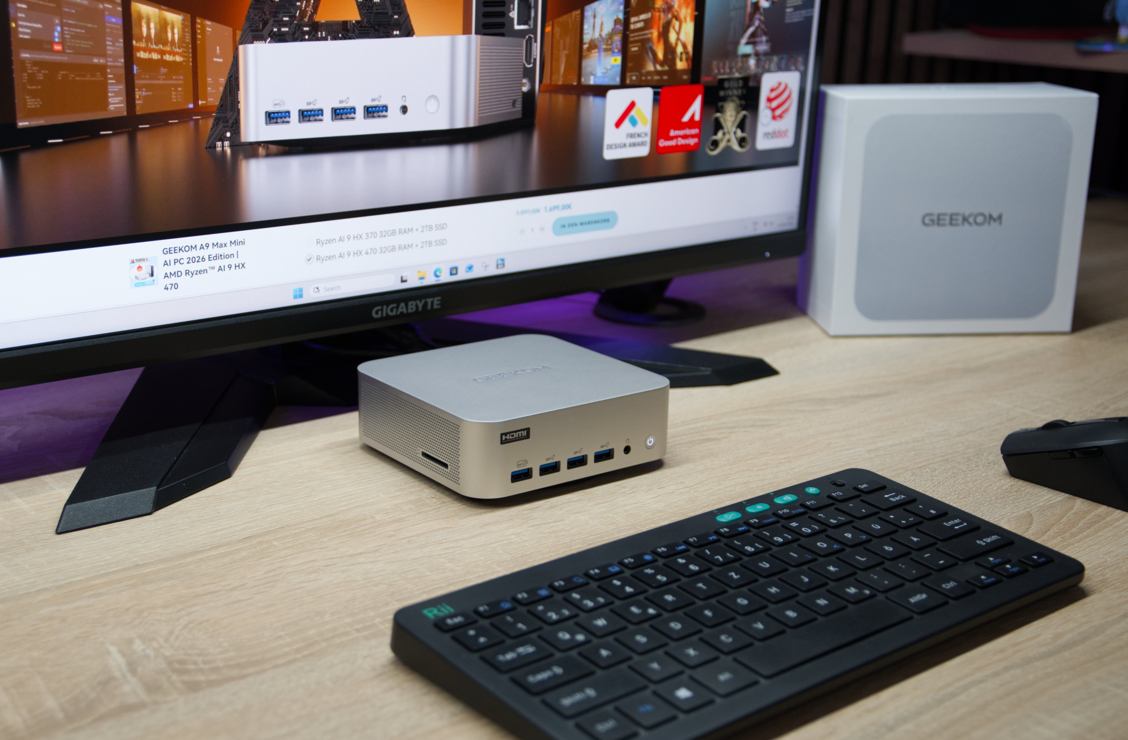 Geekom A9 Max mini-PC now better equipped and more affordable: dual-channel RAM included