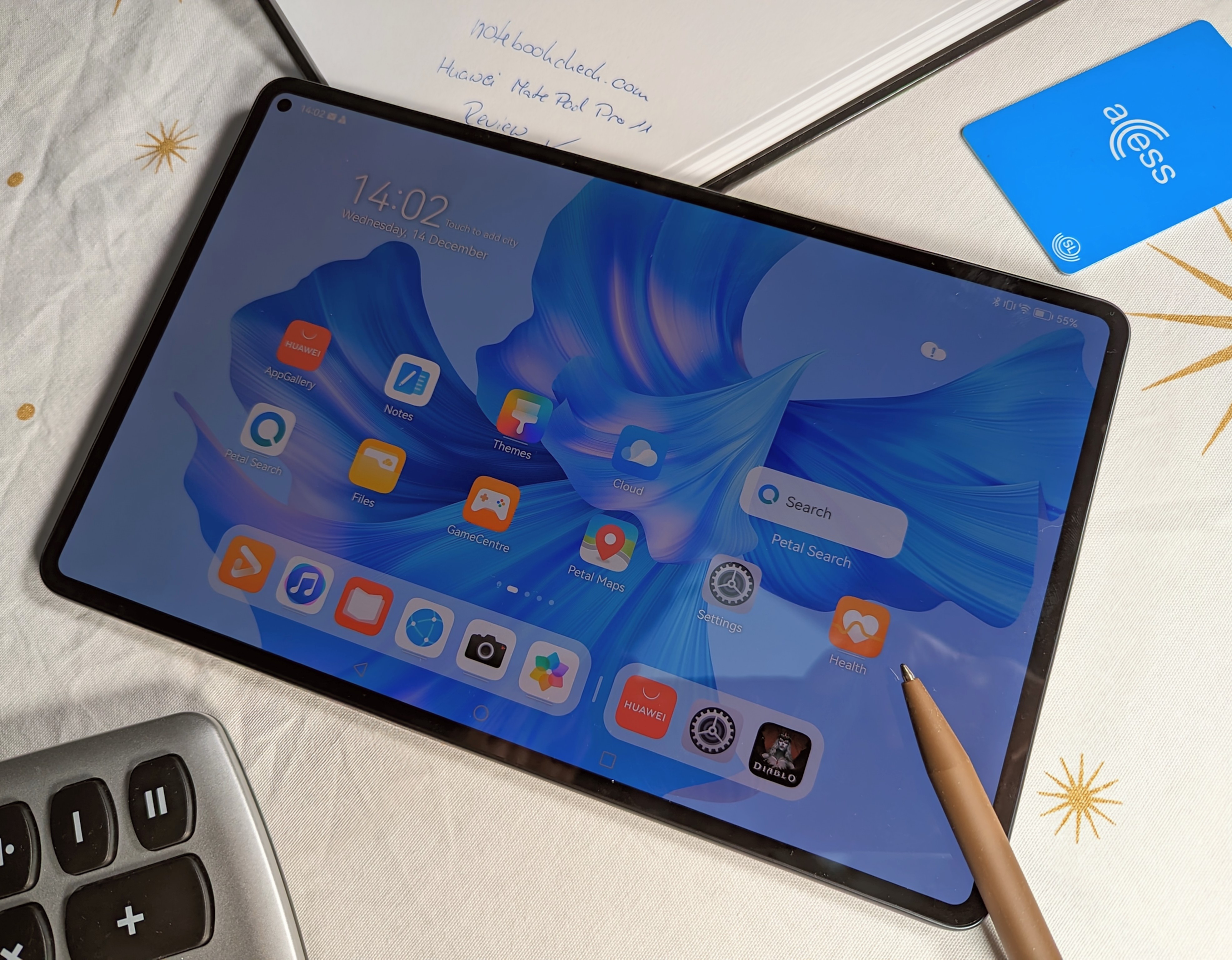 Tablette P12 Pro, Tablette premium avec écran AMOLED 12,6 » 2K